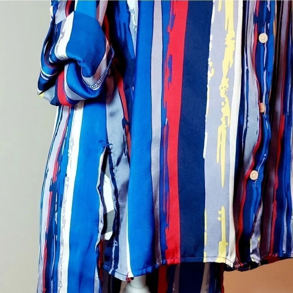 Artist Strokes Button Down Blouse - Picture 2 of 6